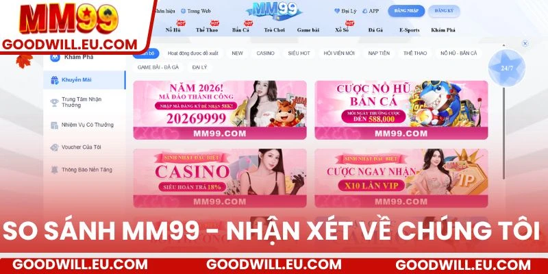 So sánh MM99 - Nhận xét về chúng tôi